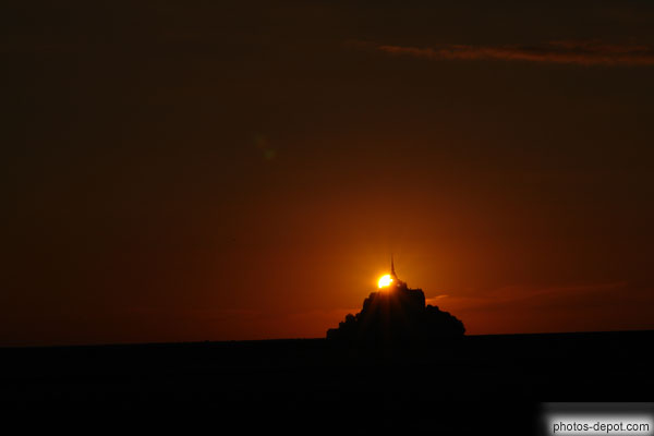 photo de Coucher de soleil au Mont St Michel