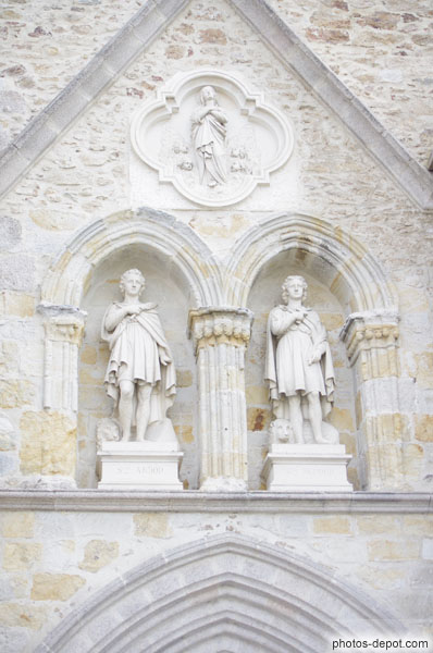 photo de Saint Abdon et Sennen, facade de N-D. de Bellac