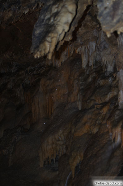 photo de stalagtites brillantes