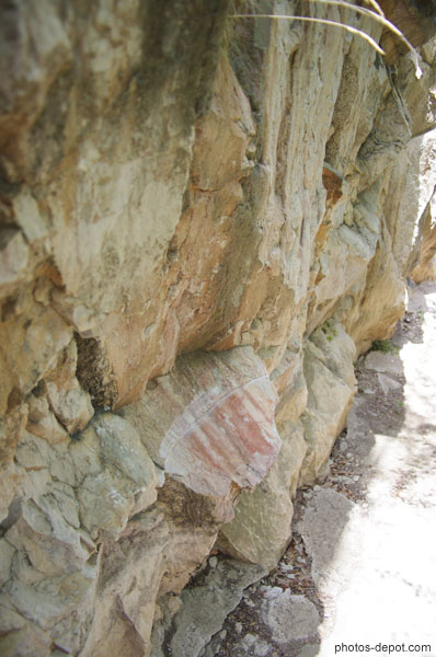 photo de roche de marbre rose