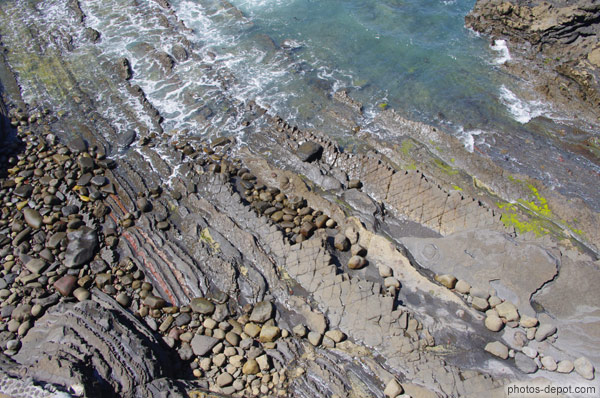 photo de formations rocheuses en bord de mer