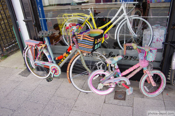 photo de vélos habillés