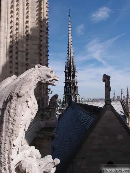 photo de la Flèche de Notre Dame