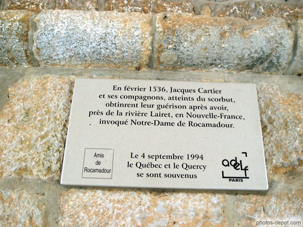 photo de Plaque souvenir de Jacques Cartier