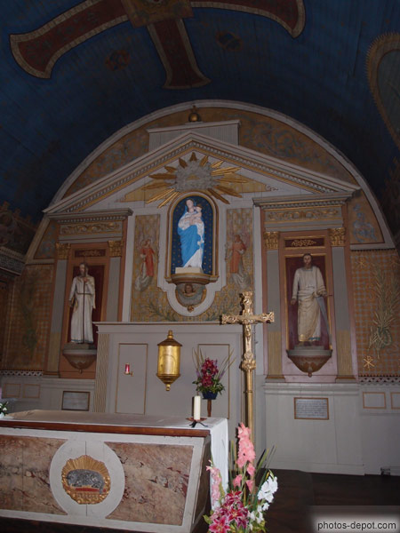 photo d'autel de la vierge