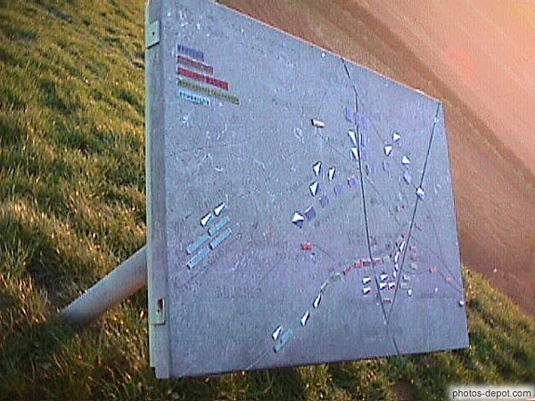 photo de plan de la bataille de Waterloo