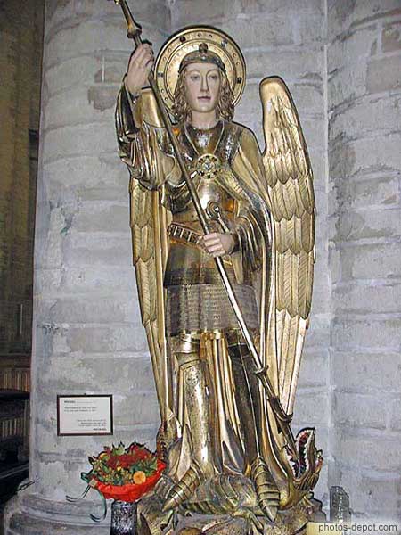 photo d'archange St Michel, cathédrale St Michel et St Gudule