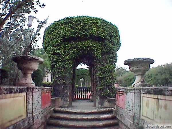photo d'entrée des jardins