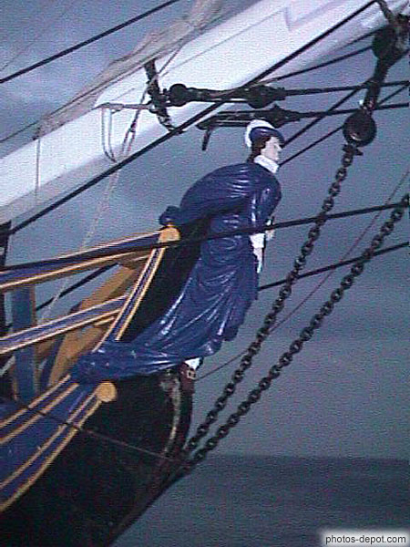 photo de statue de proue du voilier