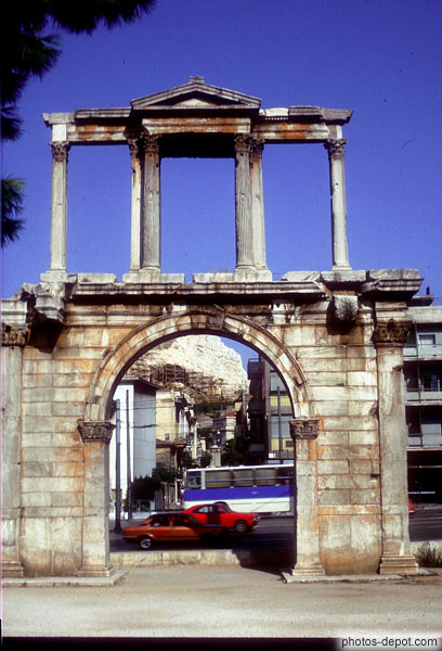 photo de portique a colonnes