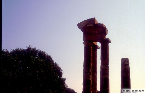 photo de Les trois célèbres colonnes de la Tholos du temple d'Athena