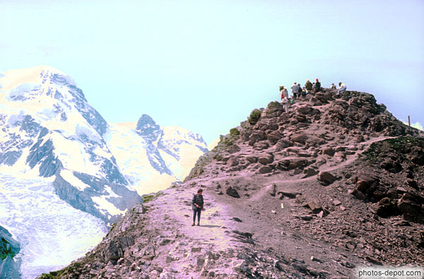 photo d'arrivée au sommet Gornergrat Zermatt