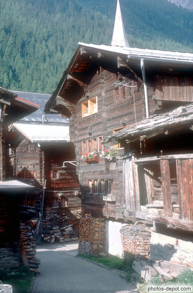 photo de village maisons de bois