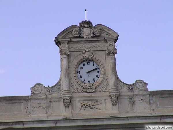 photo d'horloge gare de Narbonne
