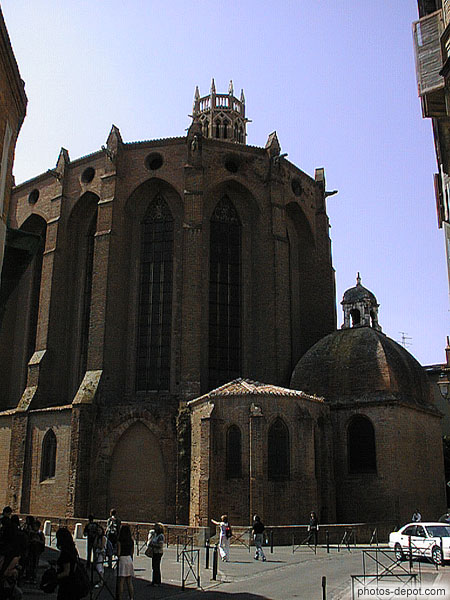 photo de Vue extérieure de l'église monumentale des Jacobins