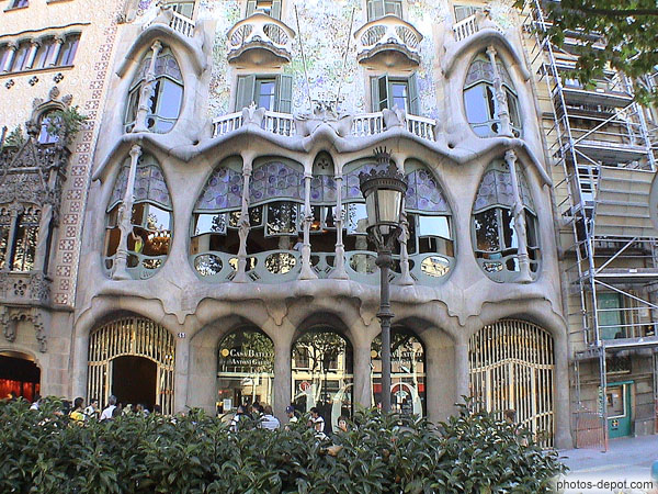 photo de Casa Batllo de Gaudi