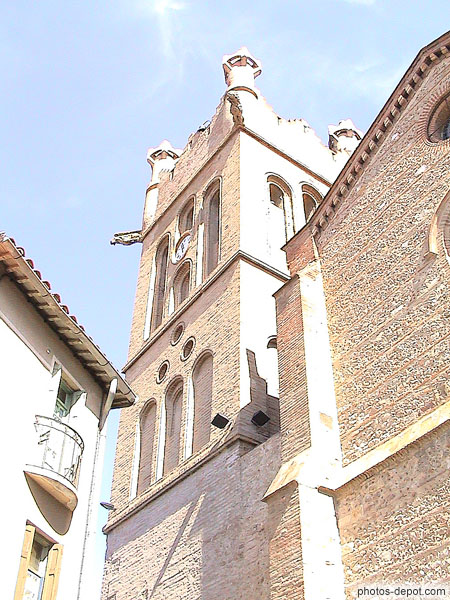 photo de tour clocher de Villelongue de la Salanque