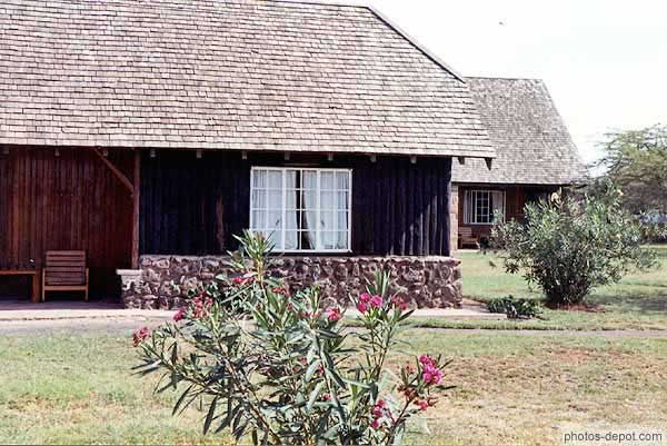 photo de baraque bois Amboseli Lodge