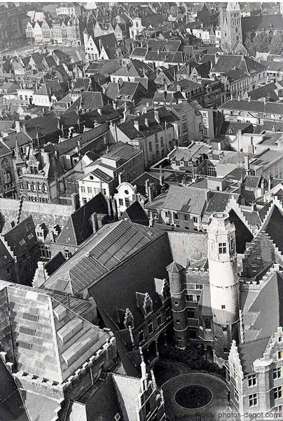 photo de vue des toits de la ville