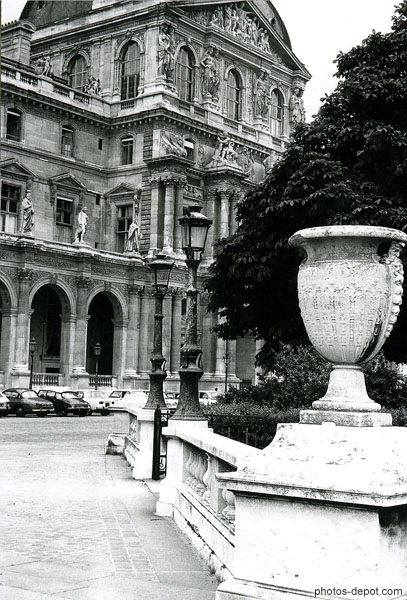 photo de facade du palais du Louvre