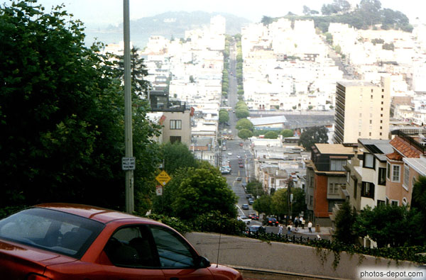 photo de la ville vue de Lombard Street