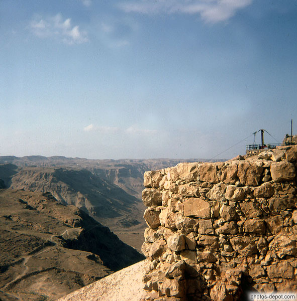 photo de mur du fort devant les montagnes