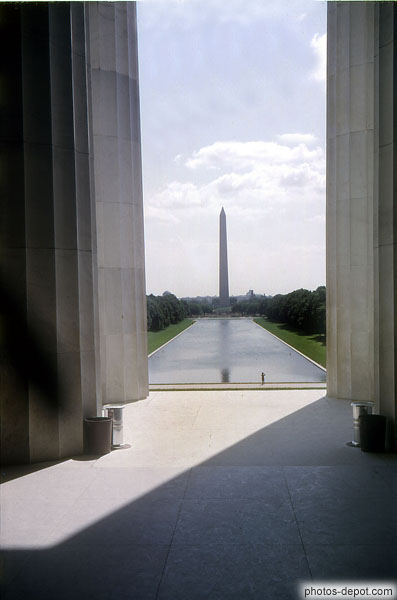 photo d'Obélisque vue du Jefferson memorial