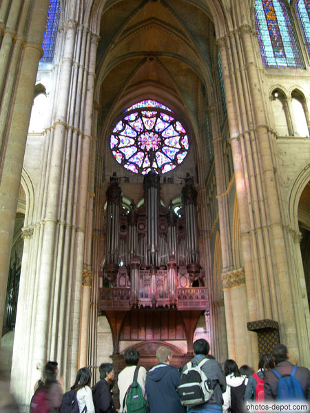 photo de grandes orgues, rose nord