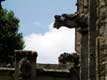 Surprenantes gargouilles moyenageuses surmontant le cloître / France, Languedoc Roussillon, Narbonne