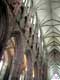 Voutes d'arêtes, grandes arcades, fenêtres hautes et faux triforiums, nef de la Cathédrale St Samson / France, Bretagne, Dol de Bretagne