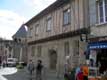 Belle maison a pans de bois et briques disposées en chevrons / France, Languedoc Roussillon, Carcassonne
