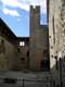 Cour du midi et tour Pinte : tour de guet élevée sur des bases romaines / France, Languedoc Roussillon, Carcassonne