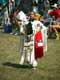 Femme Amérindienne au costume blanc / Canada, Kahnawake