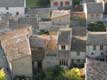 Toits de tuiles romanes des maisons Ã  Carcassonne / France, Languedoc Roussillon, Carcassonne