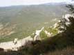 Remparts du chateau au dessus de la vallée / France, Languedoc Roussillon, Perpertuse