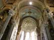 Voute richement décorée de la basilique / France, Rhone Alpes, Lyon, Fourviere