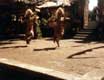 Danseuses balinaises en costumes / Indonesie, Bali, Sanur