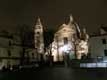 St Pierre et la Basilique vus de la place du tertre, la nuit