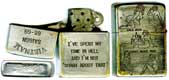 Briquet Zippo GI amÃ©ricains au Vietnam 68-69: I've spent my time in hell and I'm not -Sorry about That-