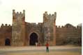Porte fortifiée, apogée de l'art mérinide du XIVe,  sultan mérinide Aboul Hassan, nécropole de Chellah construite sur le lieu de l'antique cité romaine de Sala
