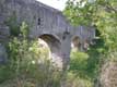 L'Aqueduc romain franchi l'Agly et forme un pont couvert / France, Languedoc Roussillon, Ansignan