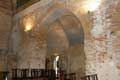 Voute de briques chapelle romane / France, Languedoc Roussillon, Chateau Roussillon