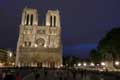 Notre Dame la nuit / France, Paris, Ile de la Cité, Cathédrale Notre Dame