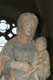 Beau visage de Vierge du bien mourir au corsage médiéval / France, Anjou, St Florent le Vieil