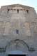 Facade de l'Abbaye avec Christ au portail surmonté d'arcades lombardes du premier art roman / France, Languedoc Roussillon, Arles sur Tech