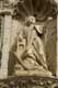 St Etienne martyr lapidé, au fronton de l'église, dressé sur un tas de pierres / France, Languedoc Roussillon, Ille sur Tet