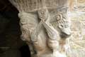 Monstres mythiques sur colonnes du cloitre / France, Languedoc Roussillon, St Martin du Canigou
