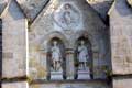 St Abdon et Senen, sur le mur de l'Ã©glise de Bellac / France, Limousin, Bellac