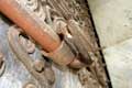 Tête de serpent, ferrures porte de l'église / France, Languedoc Roussillon, Saint Feliu d'Amont