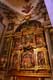 Retable bois doré polychrome, purification de la Vierge / Espagne, Castille, Burgos, Cathedrale